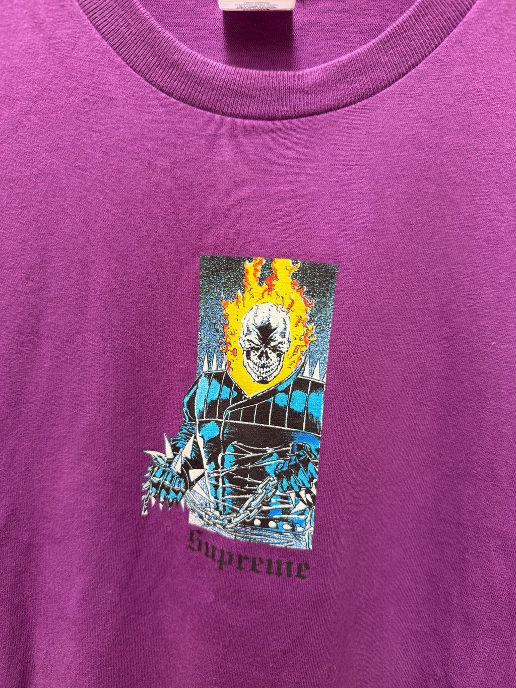 Supreme Marvel Ghost Rider Tee Purple - M (USED)
