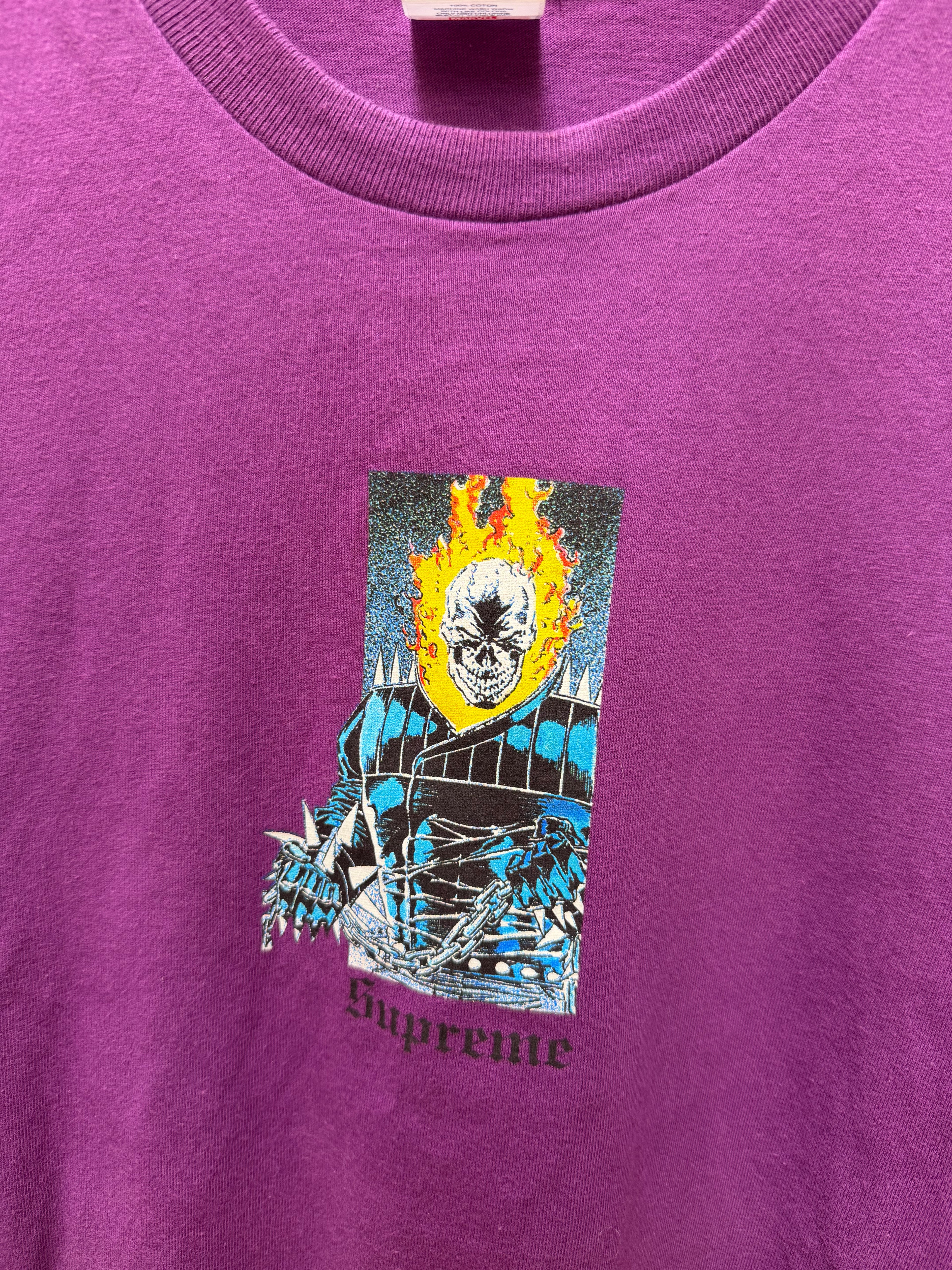 Supreme Marvel Ghost Rider Tee Purple - M (USED)