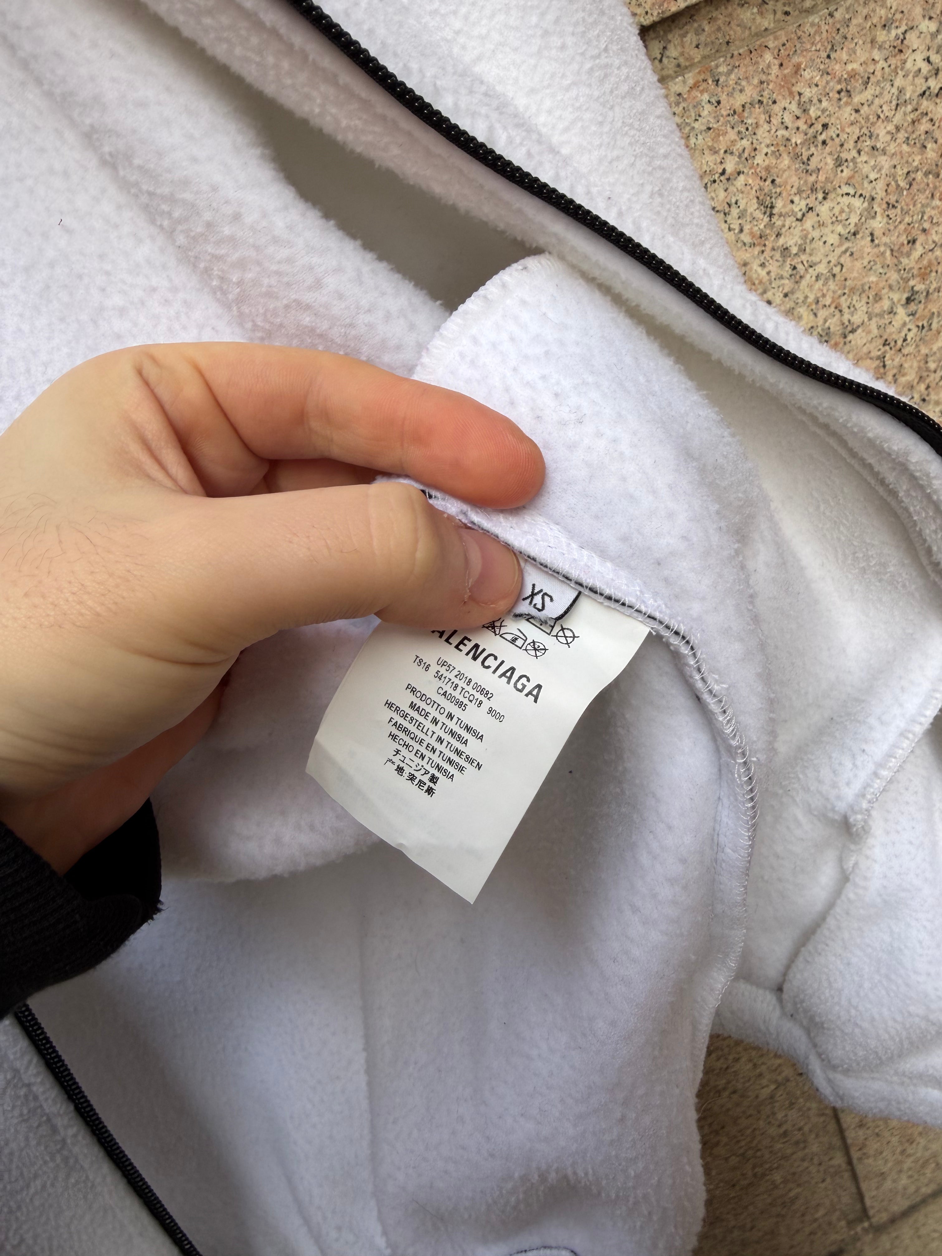 Balenciaga Fleece Pile Rainbow Flag - XS (USED)