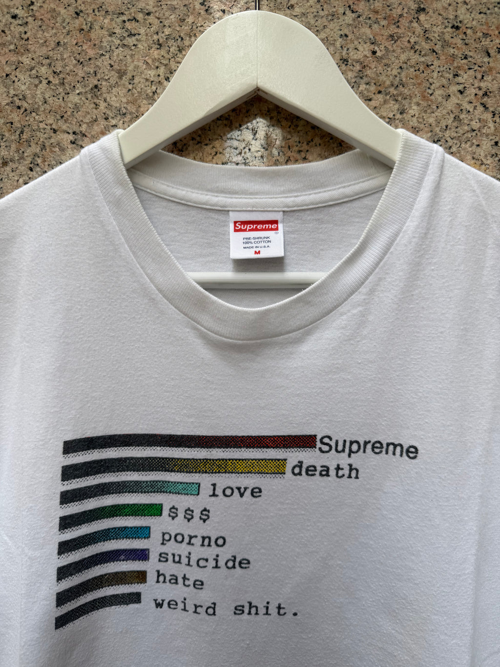 Supreme Legend White Tee - M (USED)