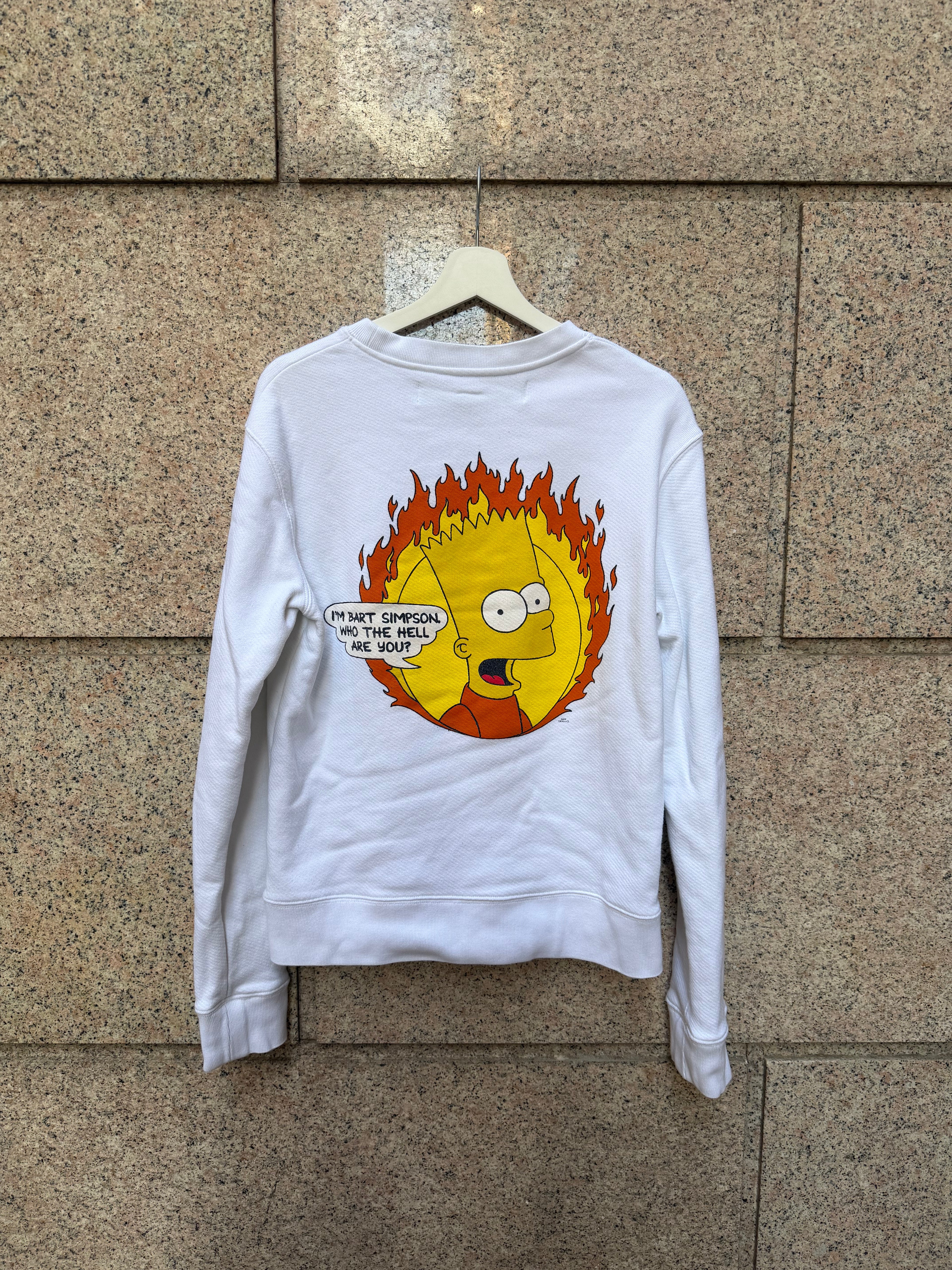 Off-White Bart Simpson Crewneck White  - M (USED)