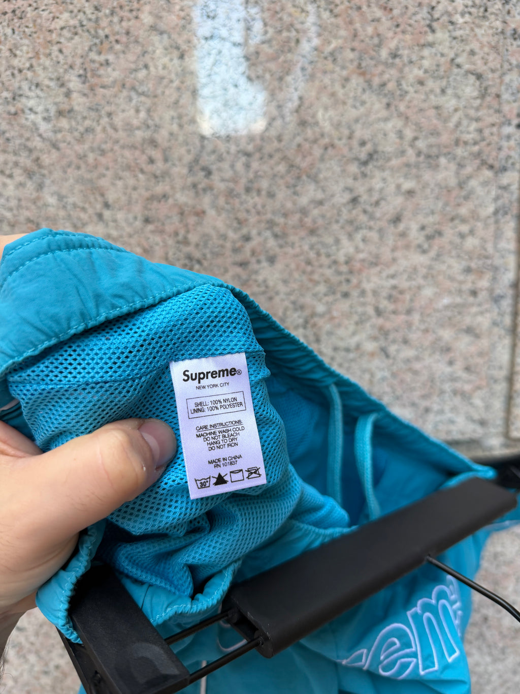 Supreme Track Pants Light Blue - M (USED)