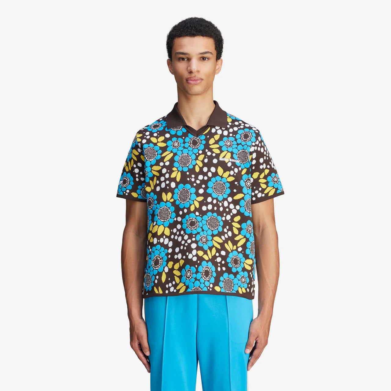 Adidas Originals Knit Floral Polo x Wales Bonner