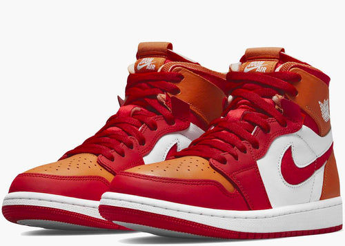 Jordan 1 High Zoom Air CMFT Fire Red Hot Curry W