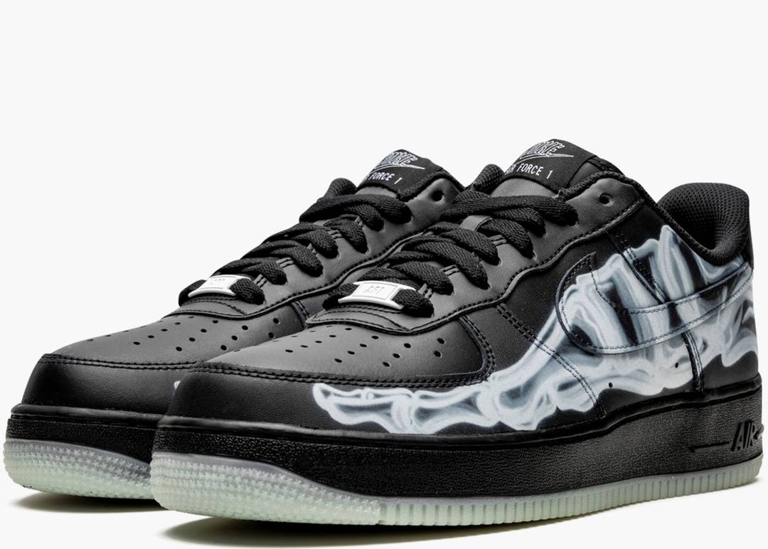 Nike Air Force 1 Low Black Skeleton Halloween (2019)