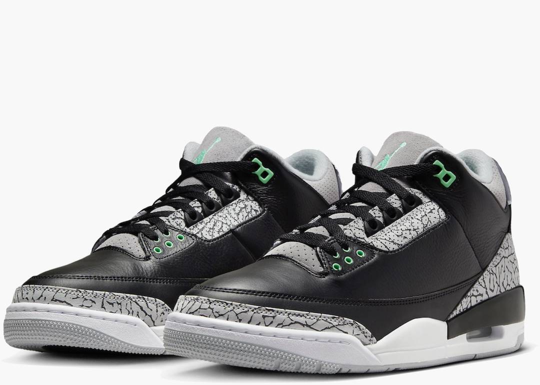 Jordan 3 Retro Green Glow