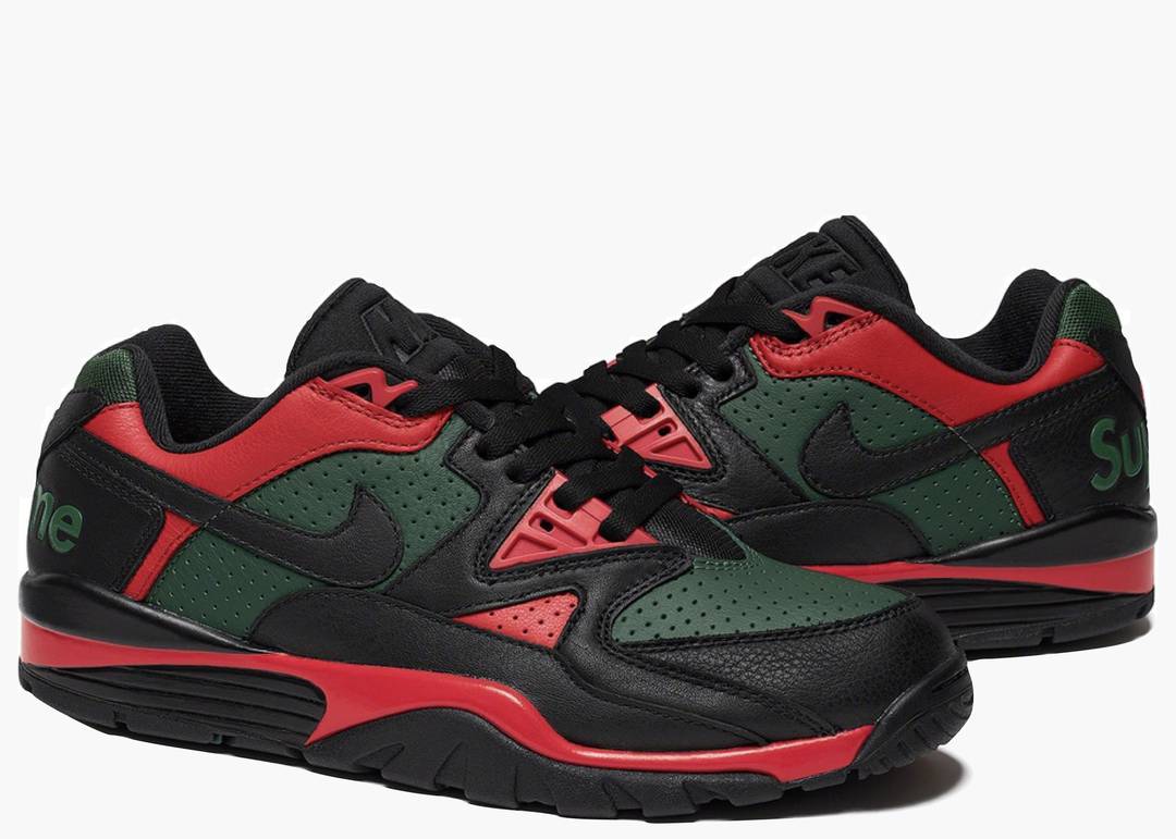 Nike Cross Trainer Low Supreme Black Green Red