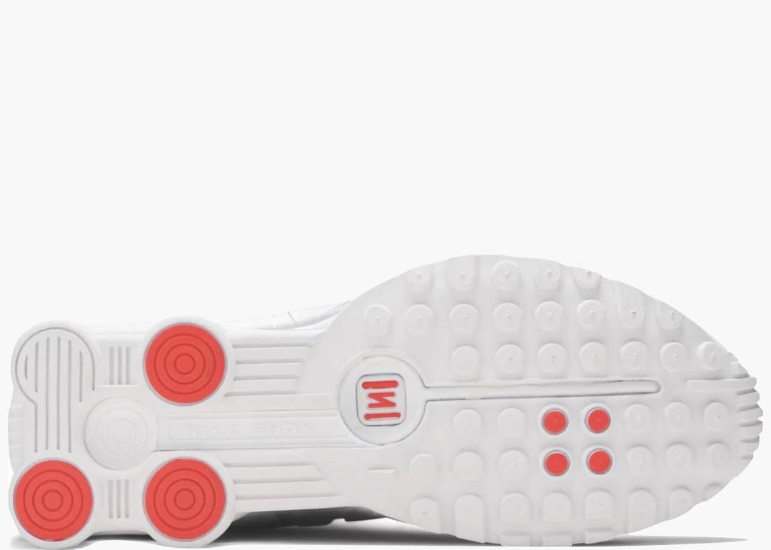 Nike Shox R4 White Metallic Silver (GS)