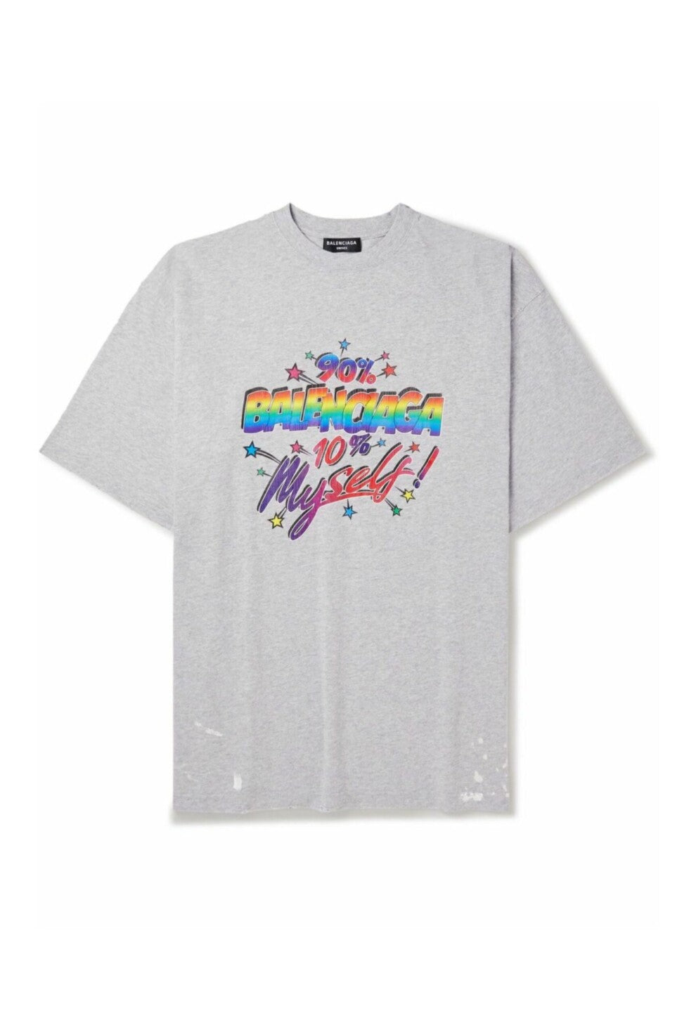 BALENCIAGA 90% Balenciaga 10% Myself T-Shirt Grey