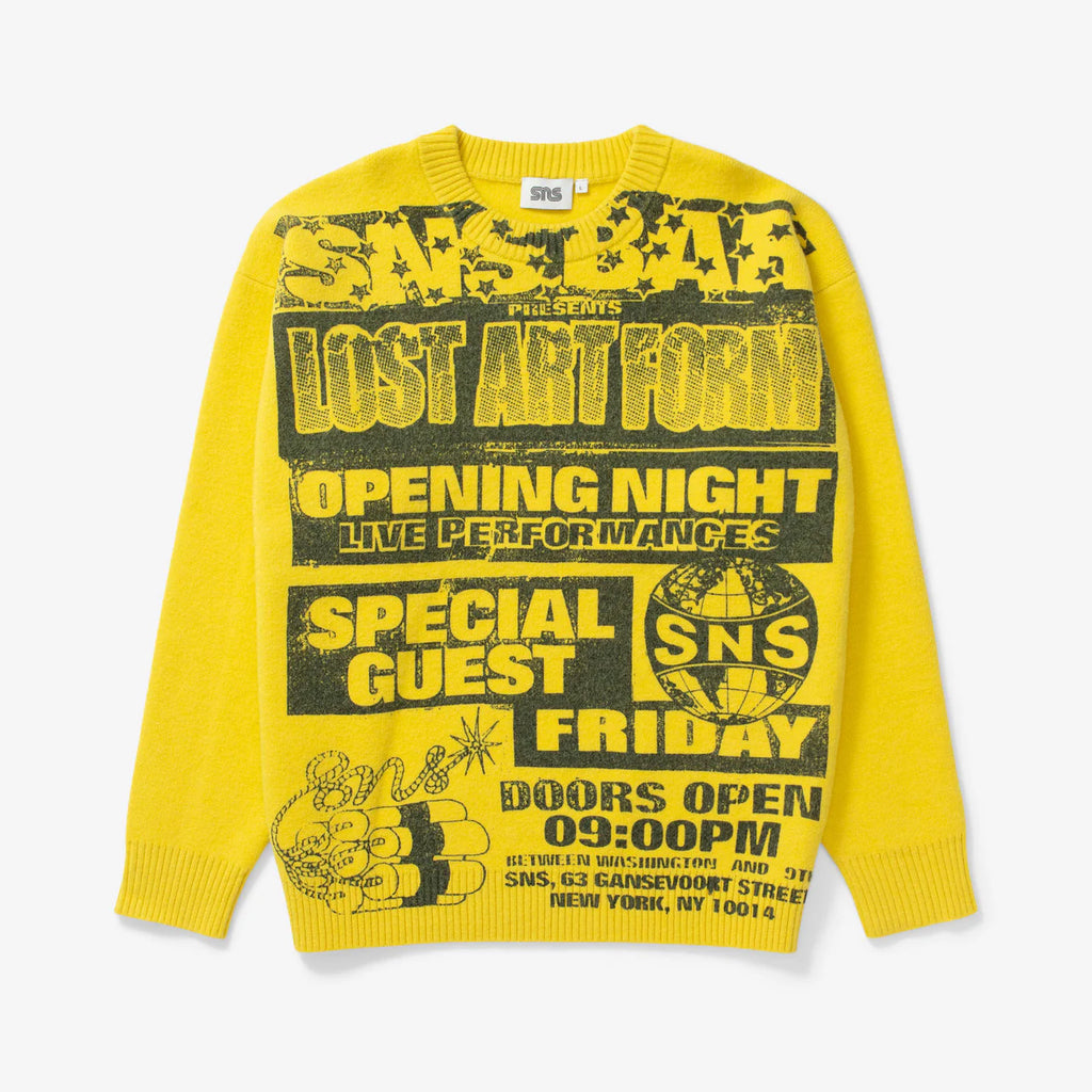 SNS Knitted Sweater Yellow