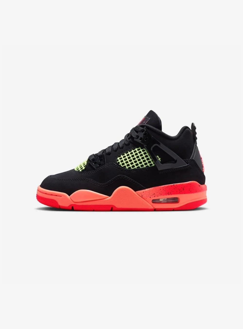 Jordan 4 Retro Black Infrared Barely Volt (GS)