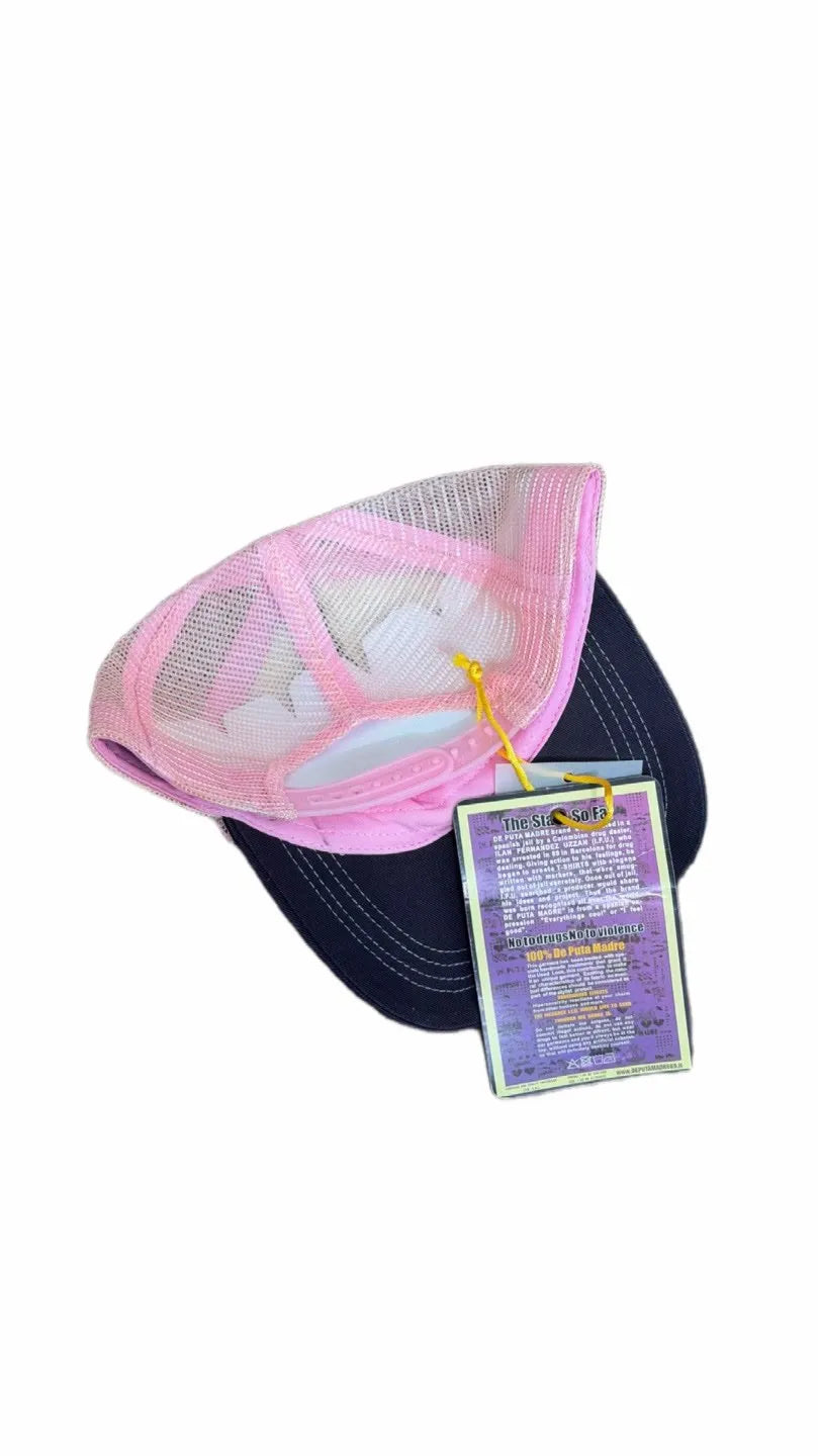 De Puta Madre 69 Cap Black Strip Pink