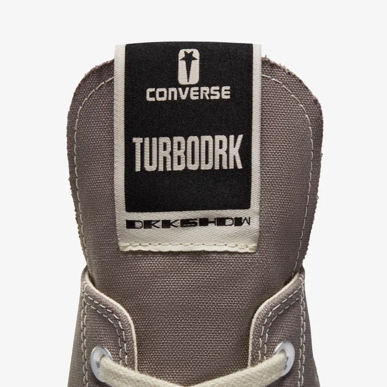 Rick Owens x Converse TURBODRK Chuck 70 Laceless "Iron"