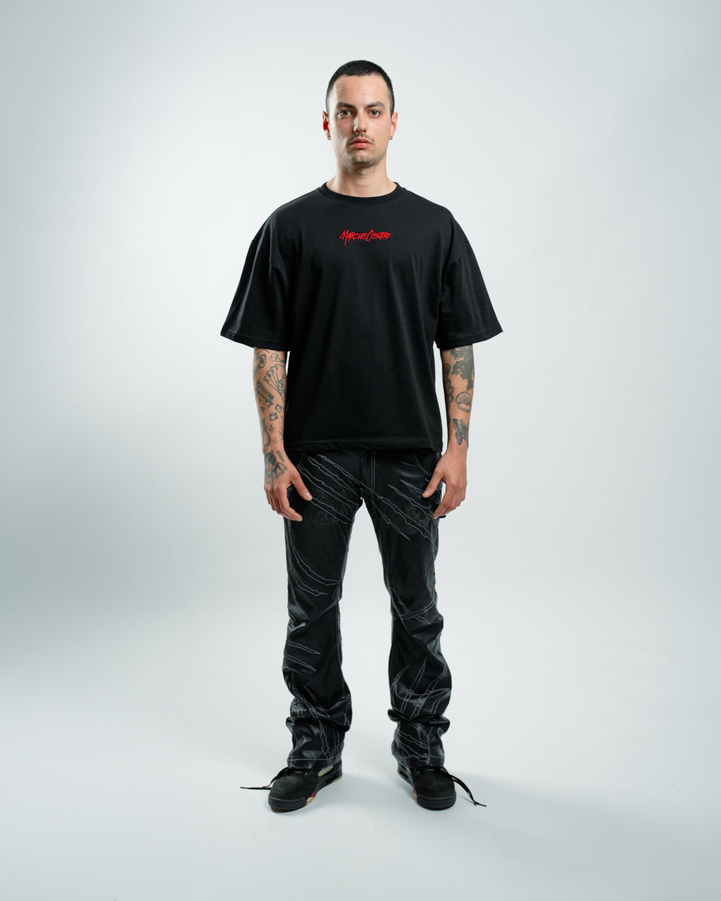 Marche Centro Embroidered Logo Black