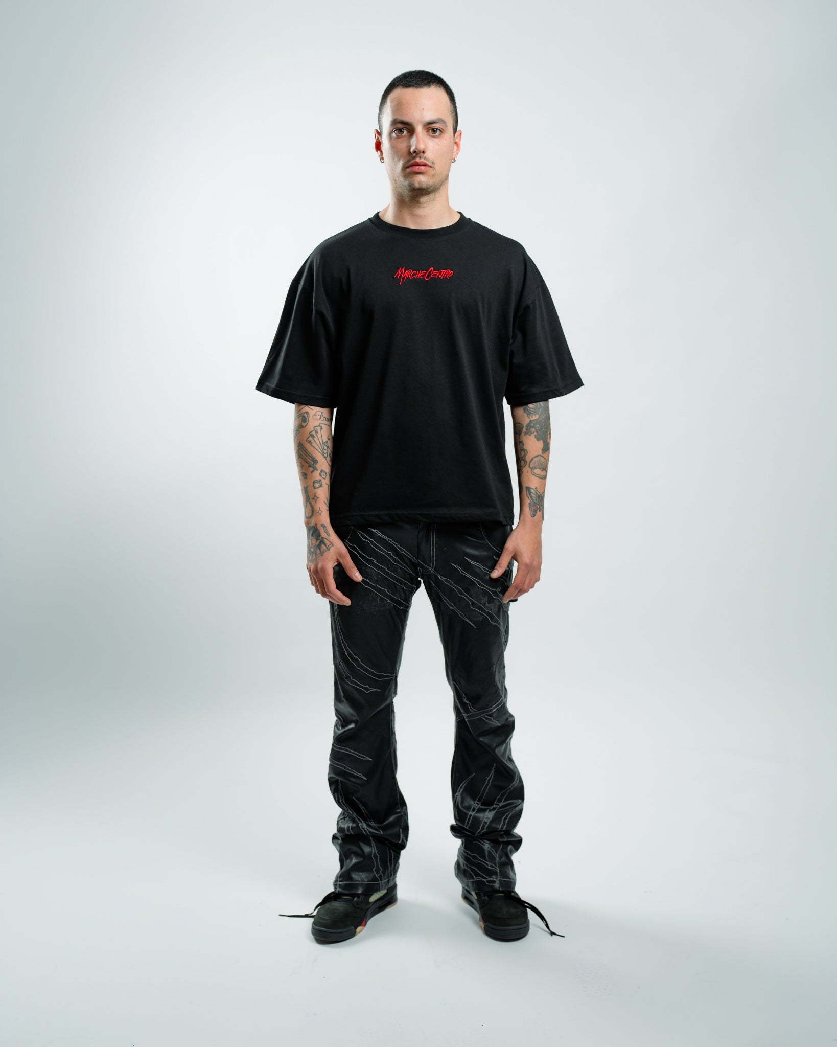 Marche Centro Embroidered Logo Black