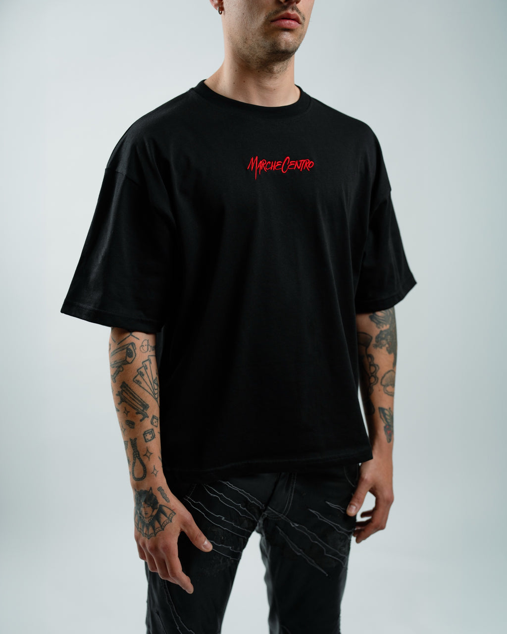 Marche Centro Embroidered Logo Black