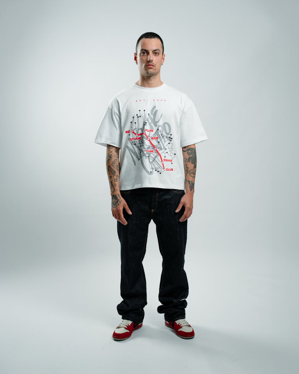 Marche Centro Map Tee White
