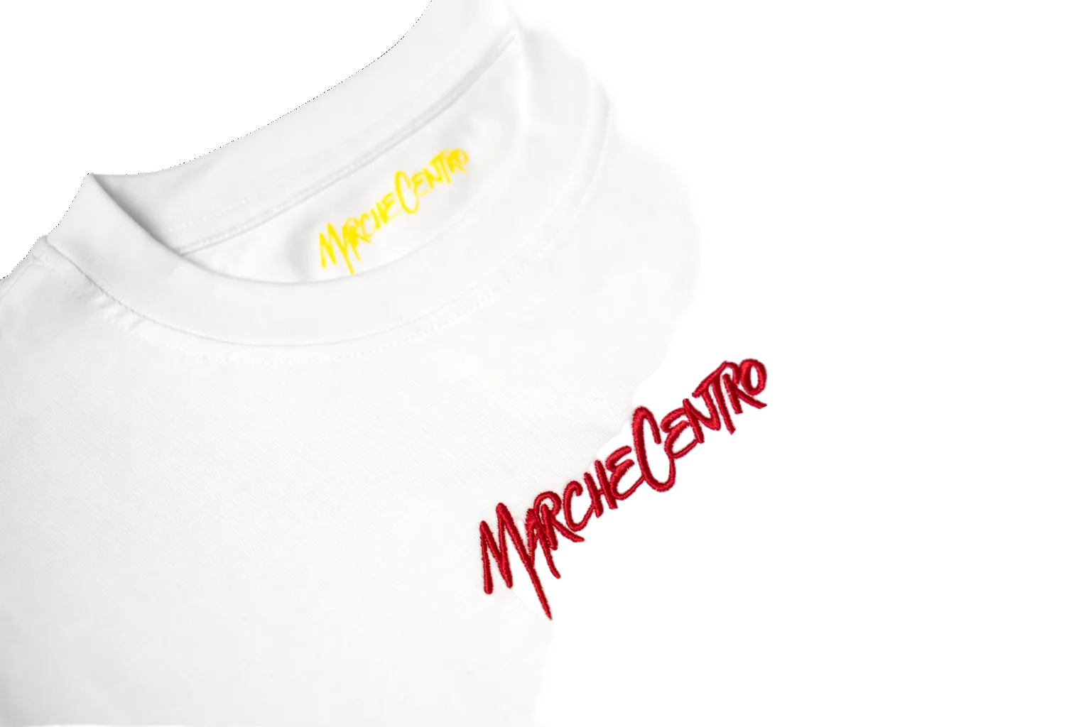 Marche Centro Embroidered Logo White