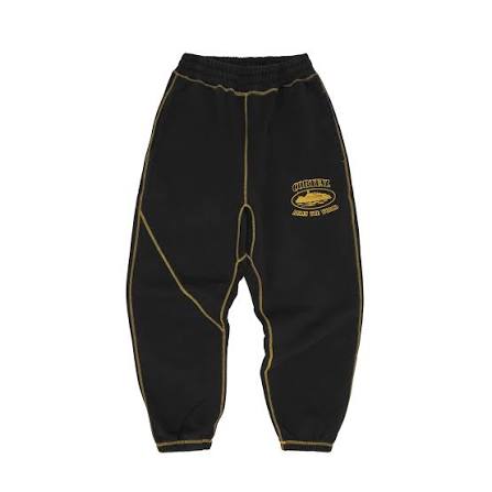 Corteiz Alcatraz Contrast Sweatpant 'Black/Yellow'