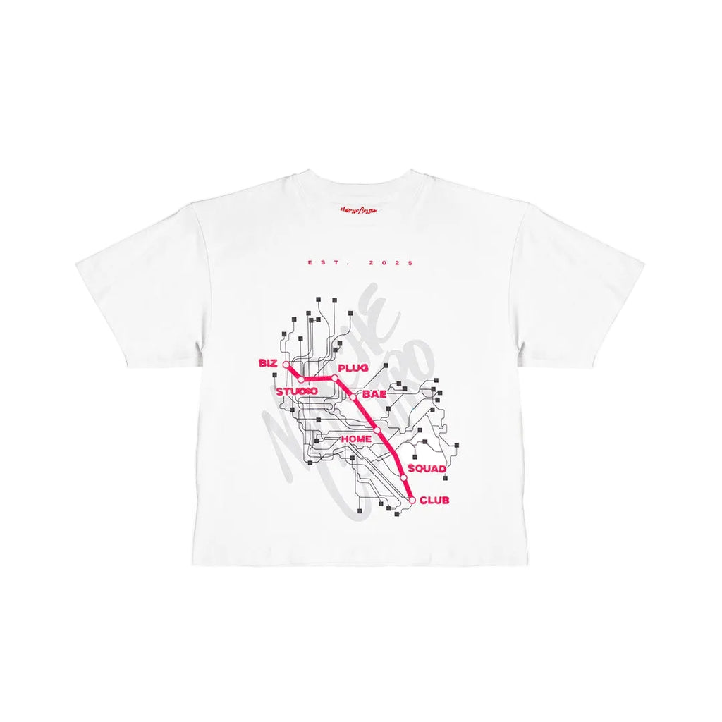 Marche Centro Map Tee White