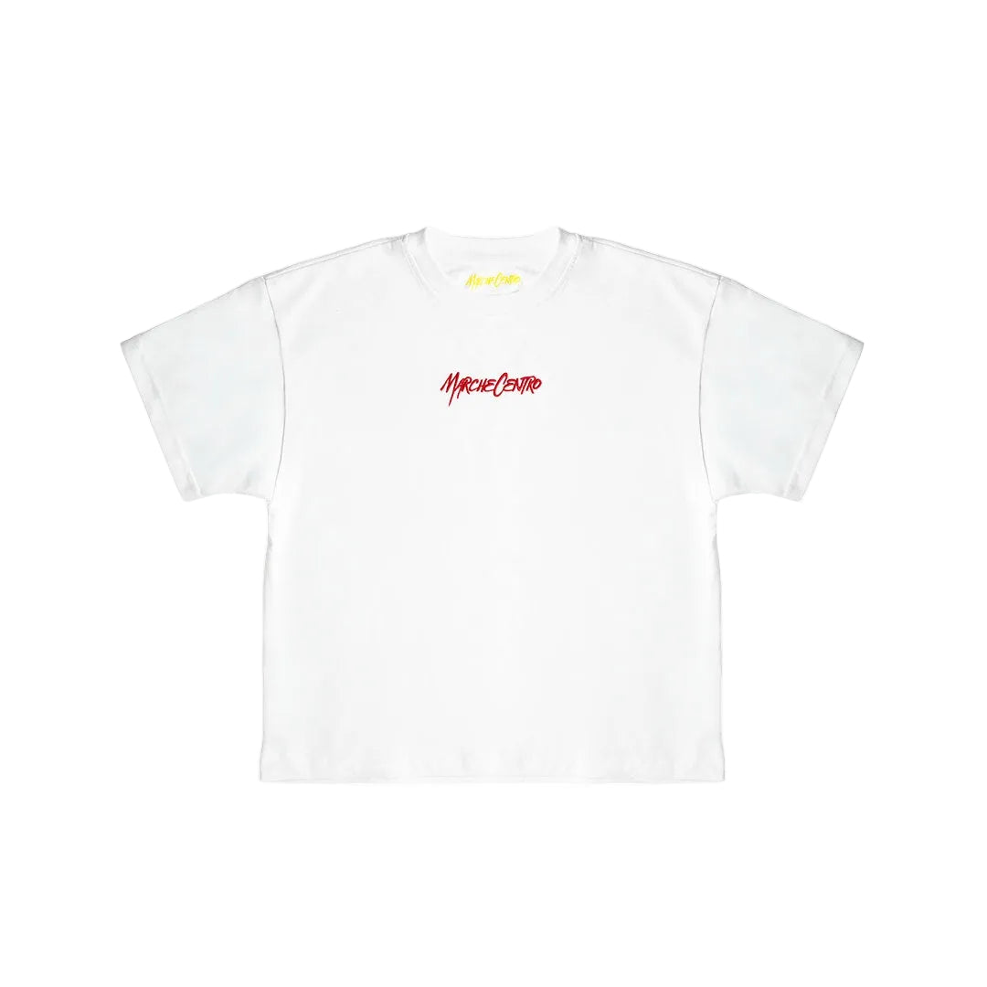 Marche Centro Embroidered Logo White