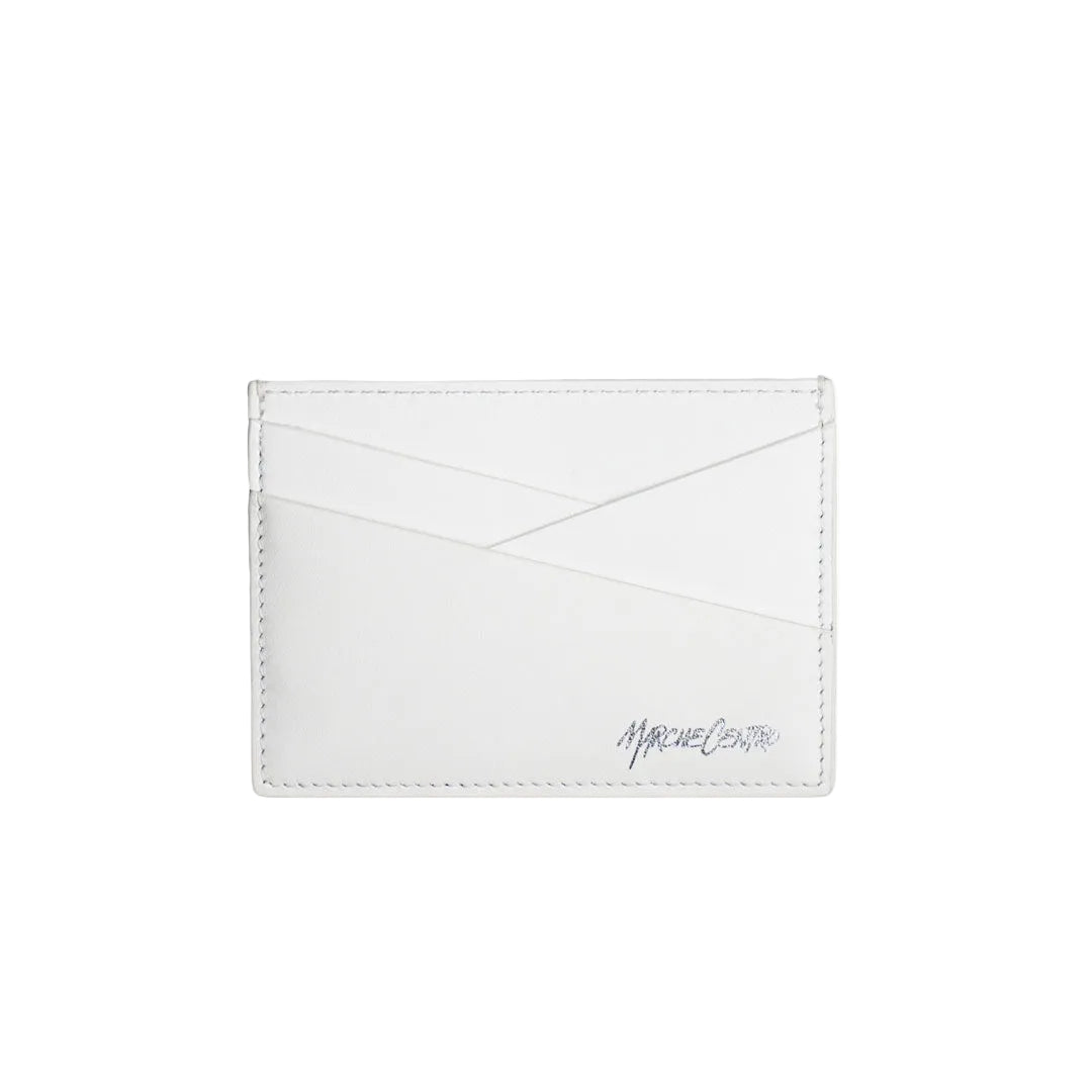 Marche Centro Leather Card Holder White