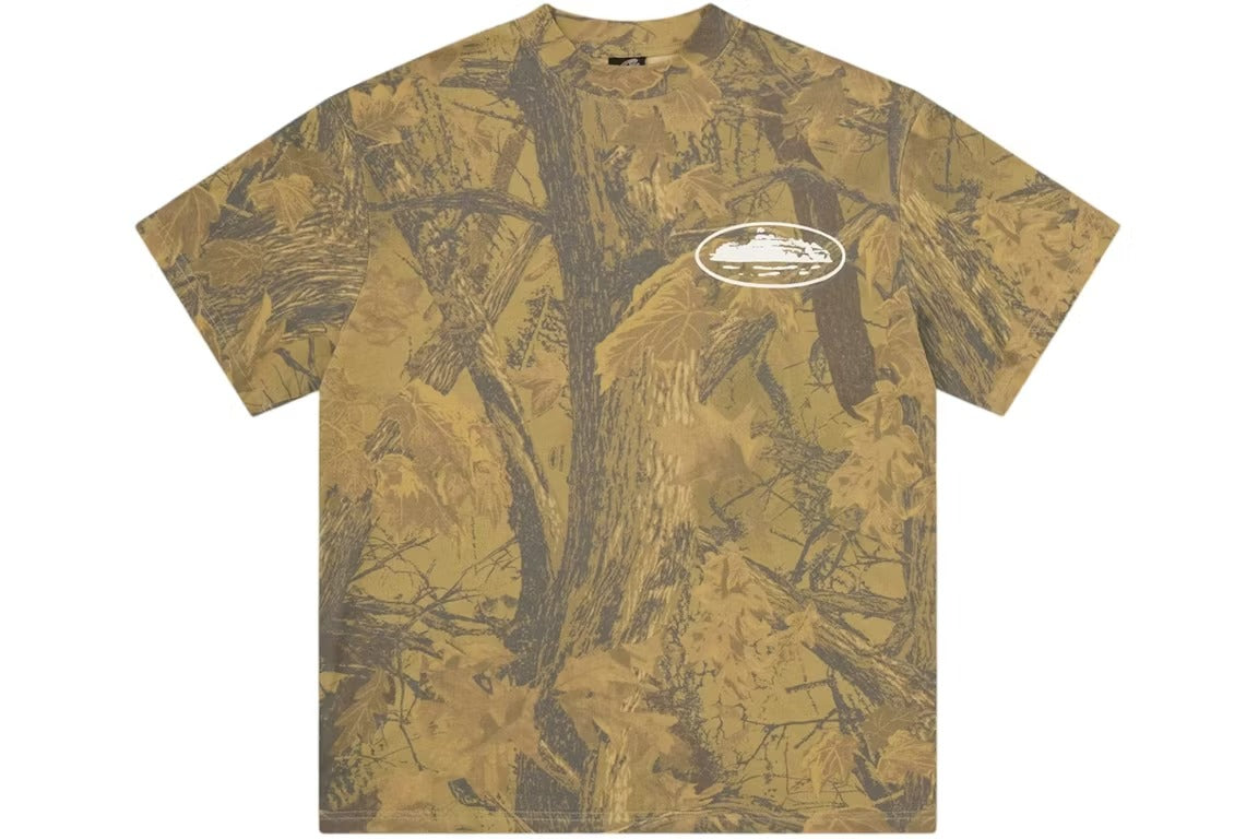 Corteiz T-Shirt Island Puff Print Forest Camo