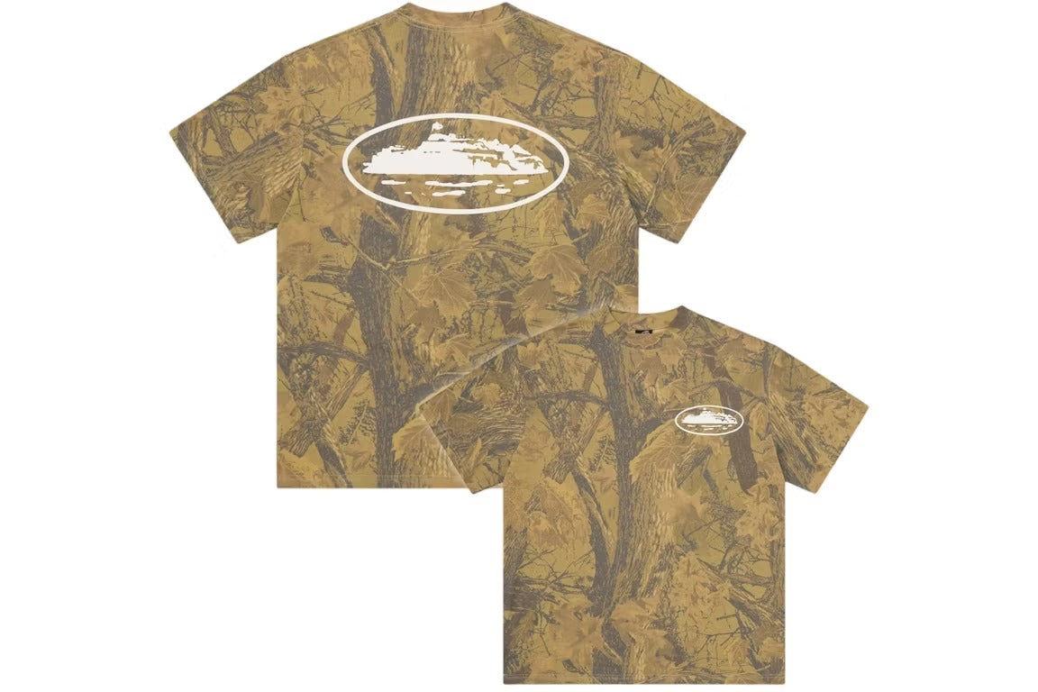 Corteiz T-Shirt Island Puff Print Forest Camo