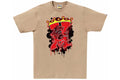 A Bathing Ape BAPE Graffiti WGM Tee Beige