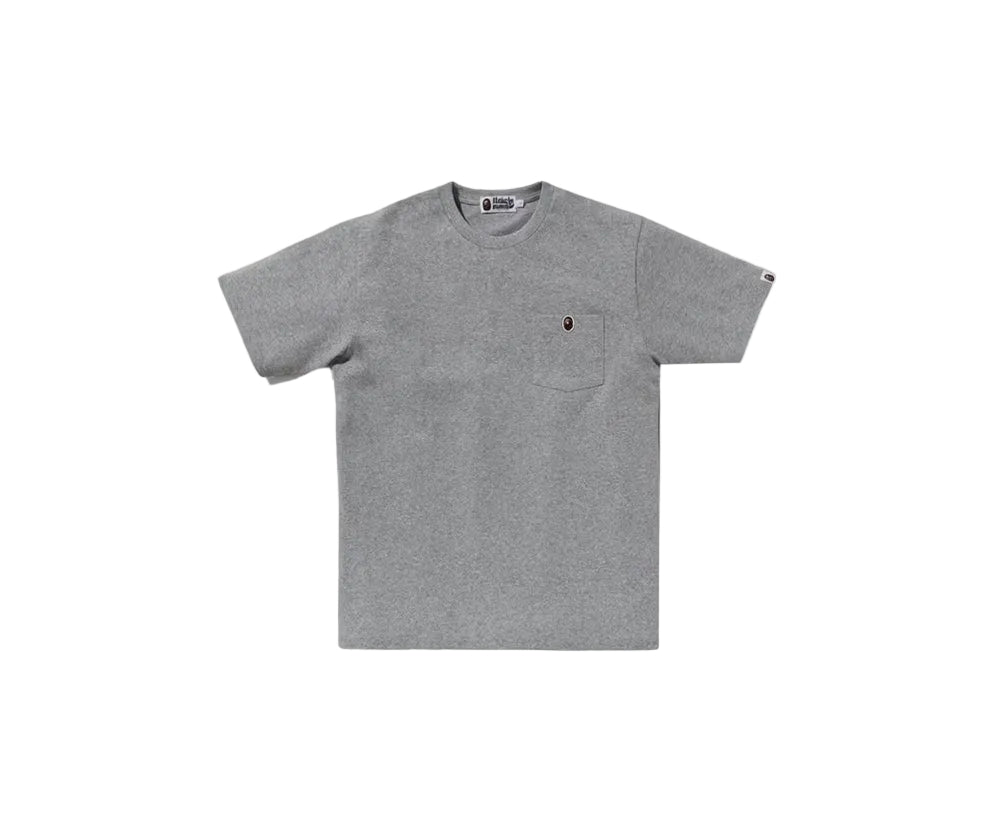 A Bathing Ape BAPE Grey Mini Pocket Logo T-Shirt