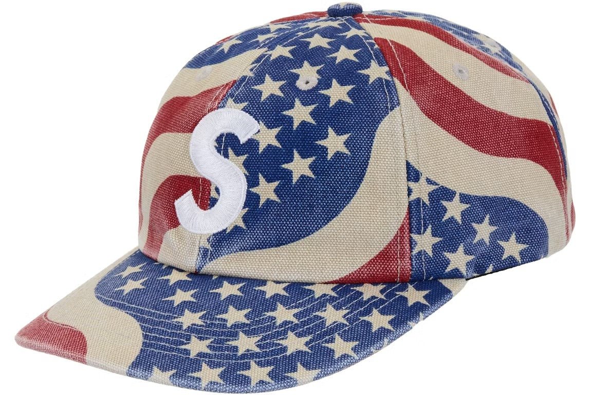 Supreme Pigment Coated S Logo 6-Panel Cap (SS26) Flag