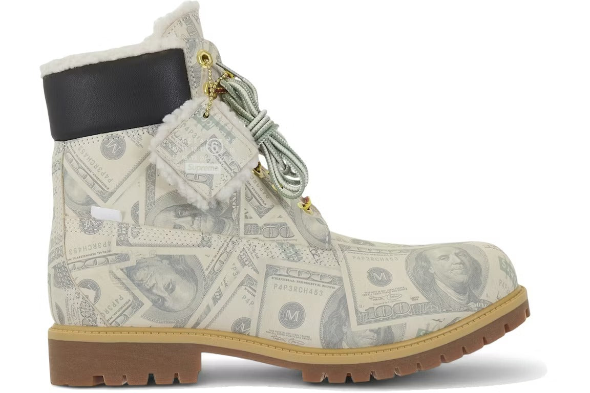 Timberland 6" Premium Waterproof Boot Supreme x MM6 Maison Margiela $100 Bills