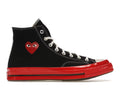 Converse Chuck Taylor All Star 70 Hi Comme des Garcons PLAY Egret Black Red