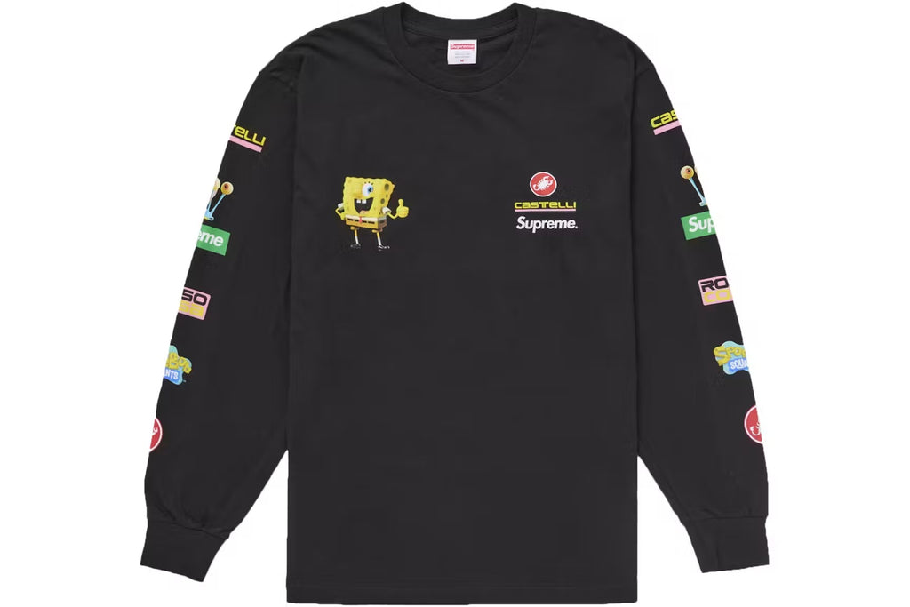 Supreme SpongeBob/Castelli Racing L/S Black