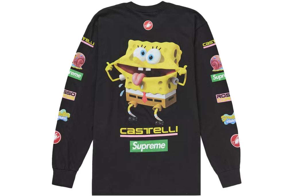 Supreme SpongeBob/Castelli Racing L/S Black