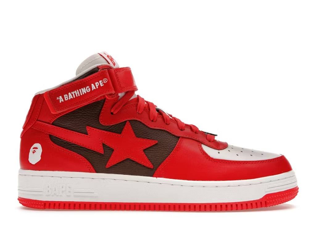 A Bathing Ape Bape Sta Mid Red