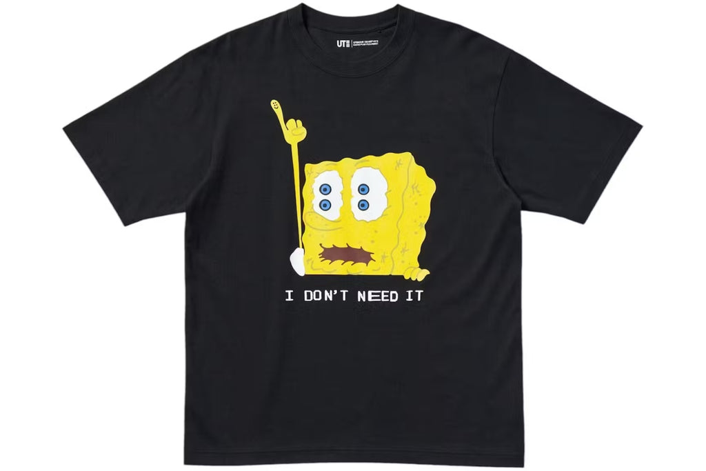 Uniqlo x CPFM Spongebob Squarepants UT Graphic T-Shirt Black