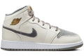 Jordan 1 Mid SE Sail Metallic Gold Flat Pewter (GS)