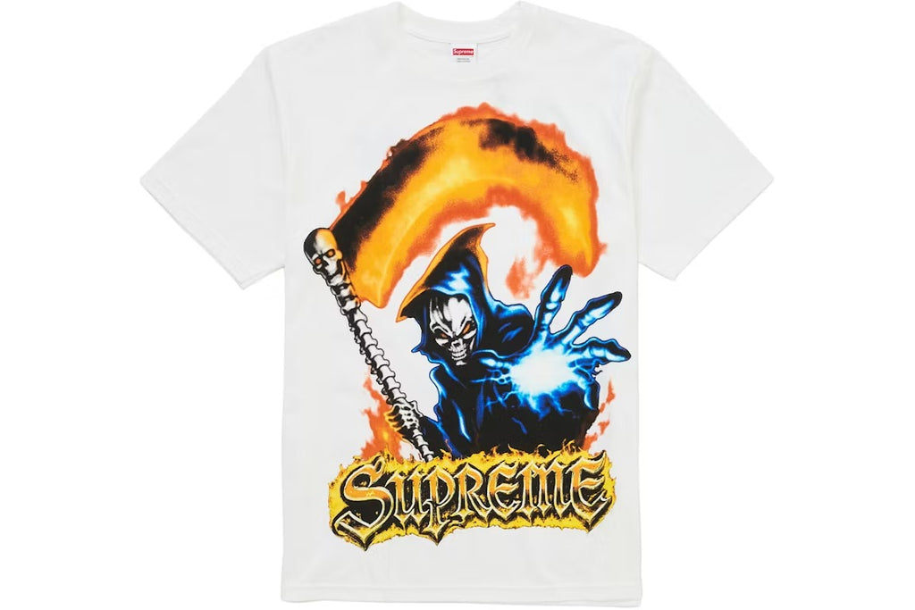 Supreme T-Shirt Grim Reaper White