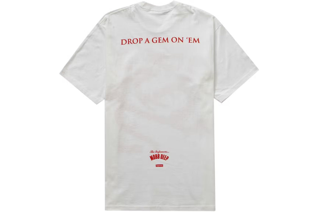 Supreme T-Shirt Mobb Deep Dragon White