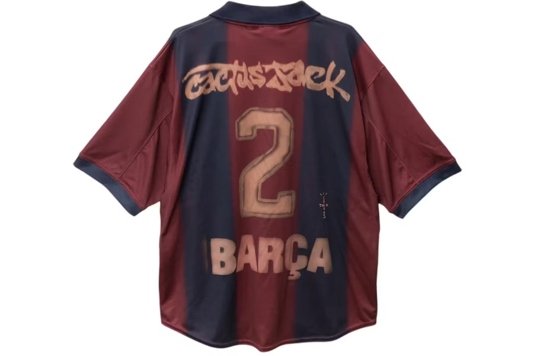 Travis Scott x Nike x FC Barcelona Retro 2000/01 Home Skeleton Jersey Multicolor