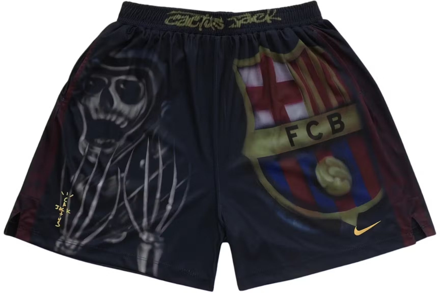Travis Scott x Nike x FC Barcelona Skeleton Home Shorts Multicolor