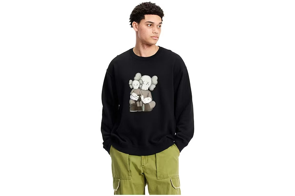 KAWS x Uniqlo Crewneck Black