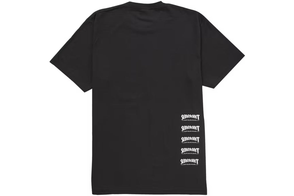 Supreme T-Shirt Thrasher Back Tail Black