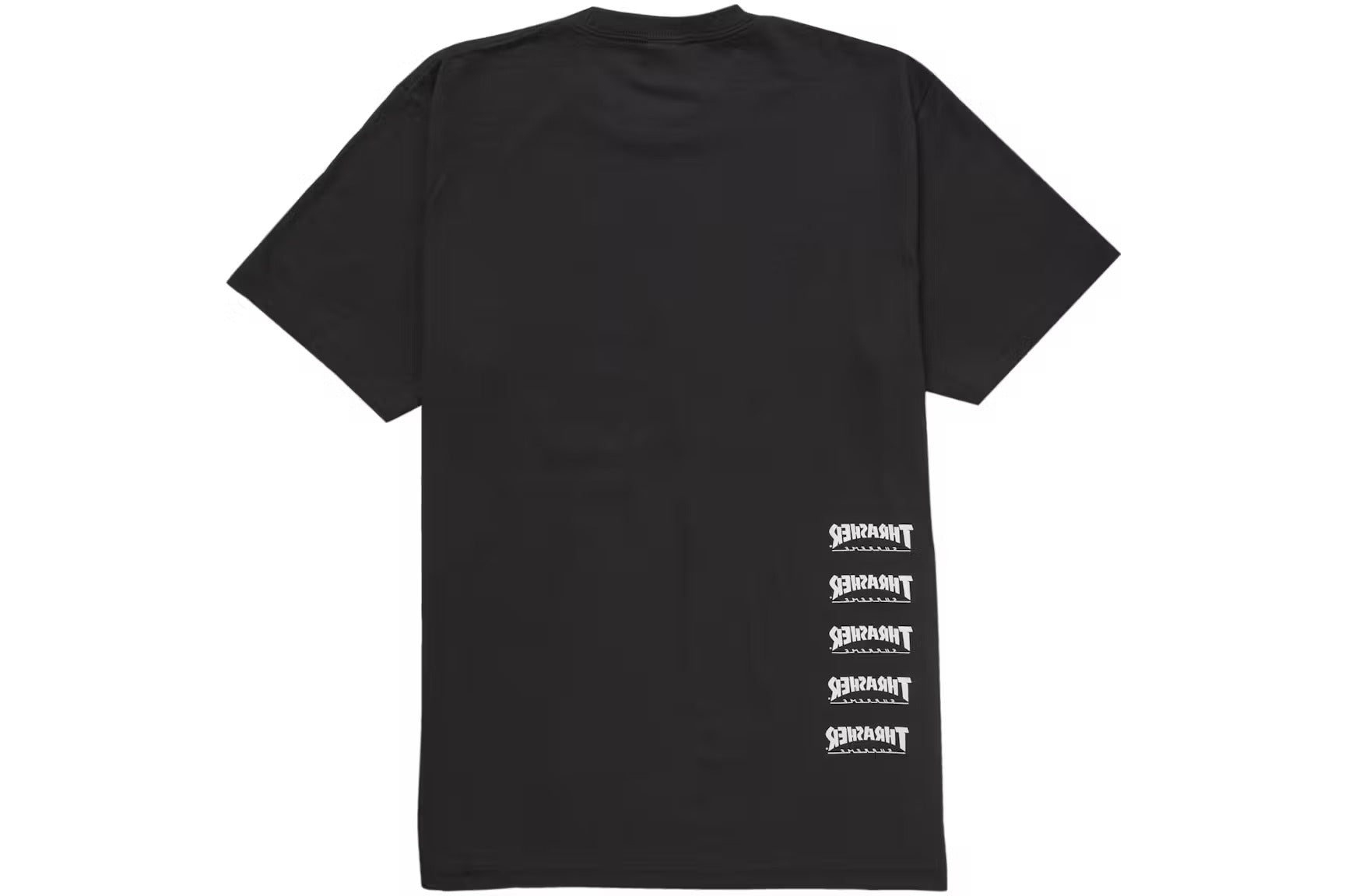 Supreme T-Shirt Thrasher Back Tail Black