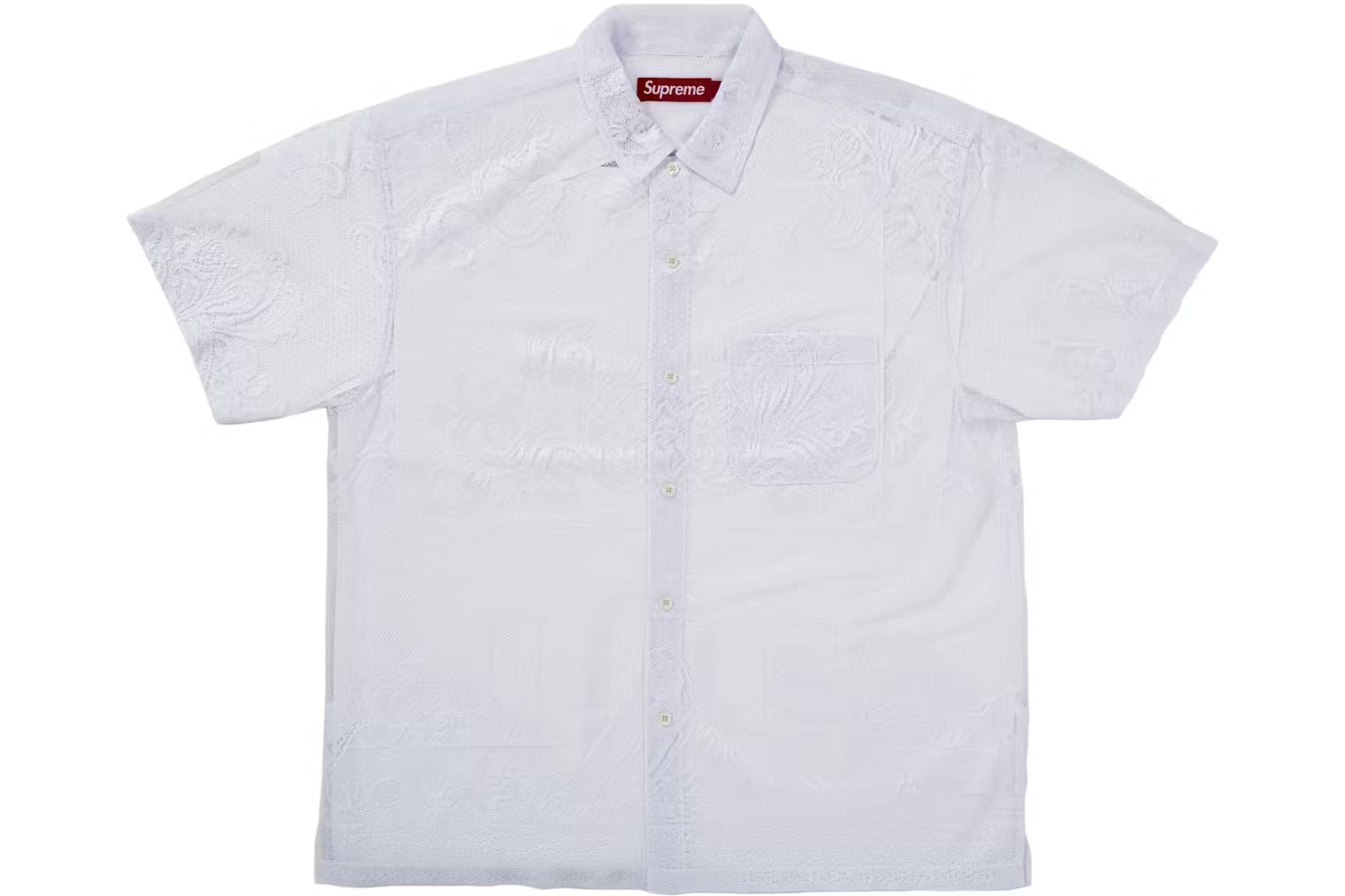 Supreme Shirt P/S Last Supper Lace White