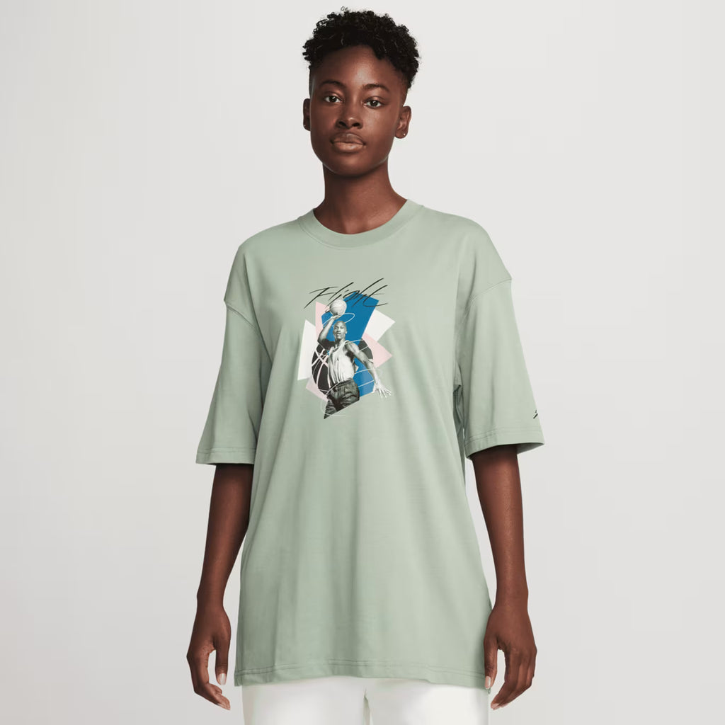 Jordan MJ Tee Oversized Graphic Flight Green