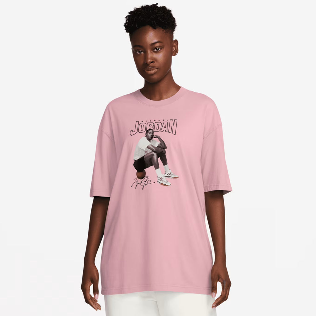 Jordan MJ Tee Oversized Graphic Pink