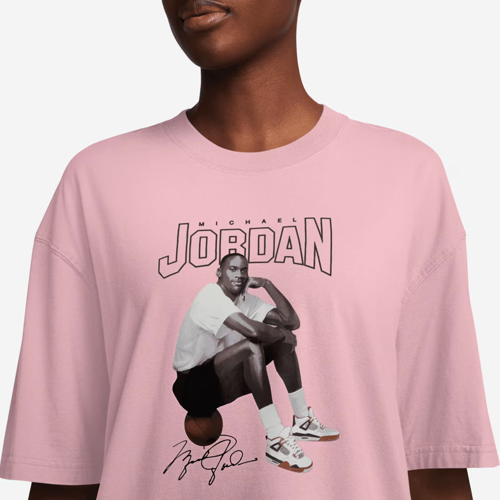 Jordan MJ Tee Oversized Graphic Pink