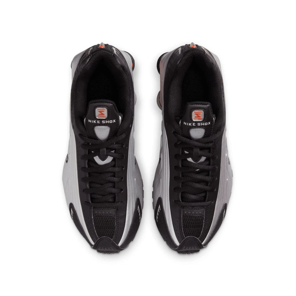 Nike Shox R4 Silver Metallic Red Black Picante (GS)